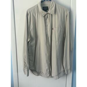 Ralph Lauren Jeans Co Shirt XL Khaki Barn Chore Shirt Workwear Grunge Cowboy